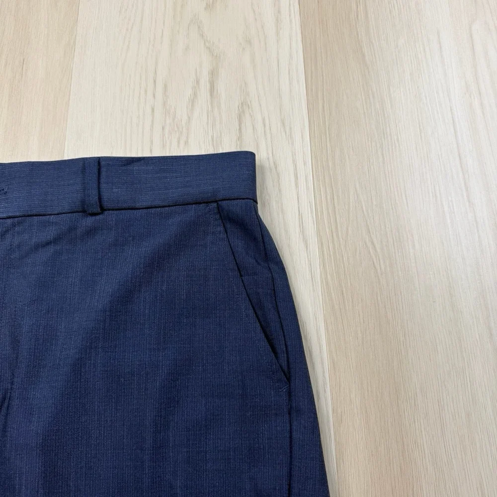 State & Liberty Dress Pants Mens Size 34 Athletic Fit 4-Way Stretch Heather Blue